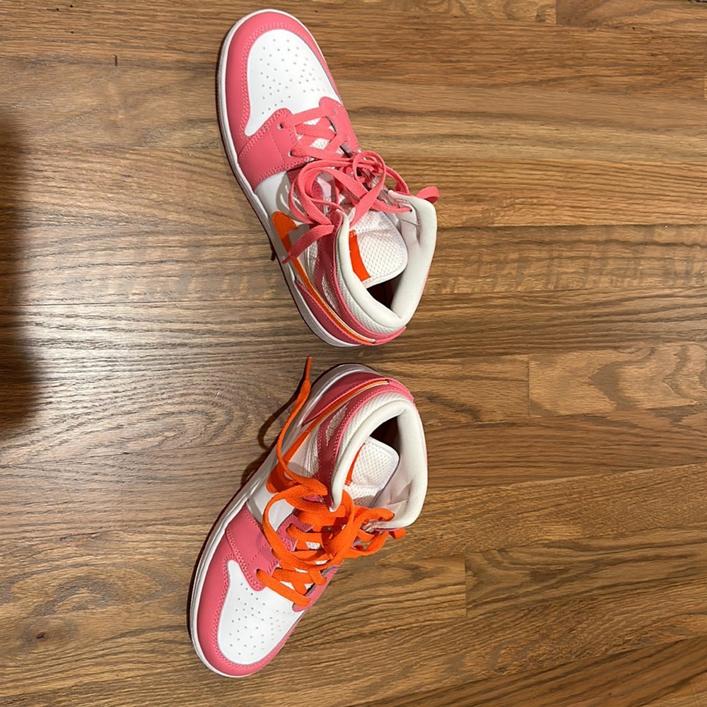 Nike Jordan sneakers.